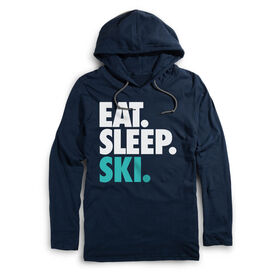 Men's Skiing Lightweight Hoodie - Eat Sleep Ski