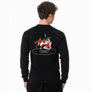 Wrestling Tshirt Long Sleeve - Wrestling Reindeer (Back Design)