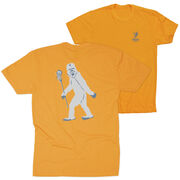 Guys Lacrosse Short Sleeve T-Shirt - Yeti (Walking) (Back Design)