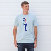 Guys Lacrosse Short Sleeve T-Shirt - USA Spirit