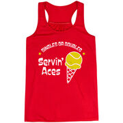 Tennis Flowy Racerback Tank Top - Servin' Aces