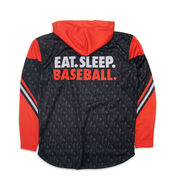 Baseball Gameday Hoodie - Eat Sleep Baseball (Black)