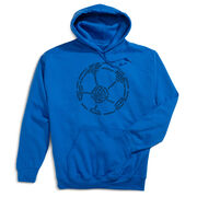 Soccer Hooded Sweatshirt - Soccer Words