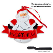 Volleyball Ornament - Volleyball Santa