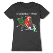 Hockey Women's Everyday Tee - He's Checking It Twice