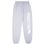 Hockey Fleece Sweatpants - #HockeyGirl