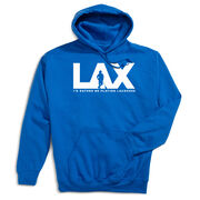 Guys Lacrosse Hooded Sweatshirt - I'd Rather Lax