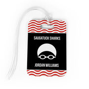 Swimming Bag/Luggage Tag - Personalized Swim Team with Swimmer