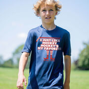 Hockey Short Sleeve Performance Tee - Hockey's My Favorite