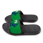 Softball Repwell&reg; Slide Sandals - Batter Silhouette with Number