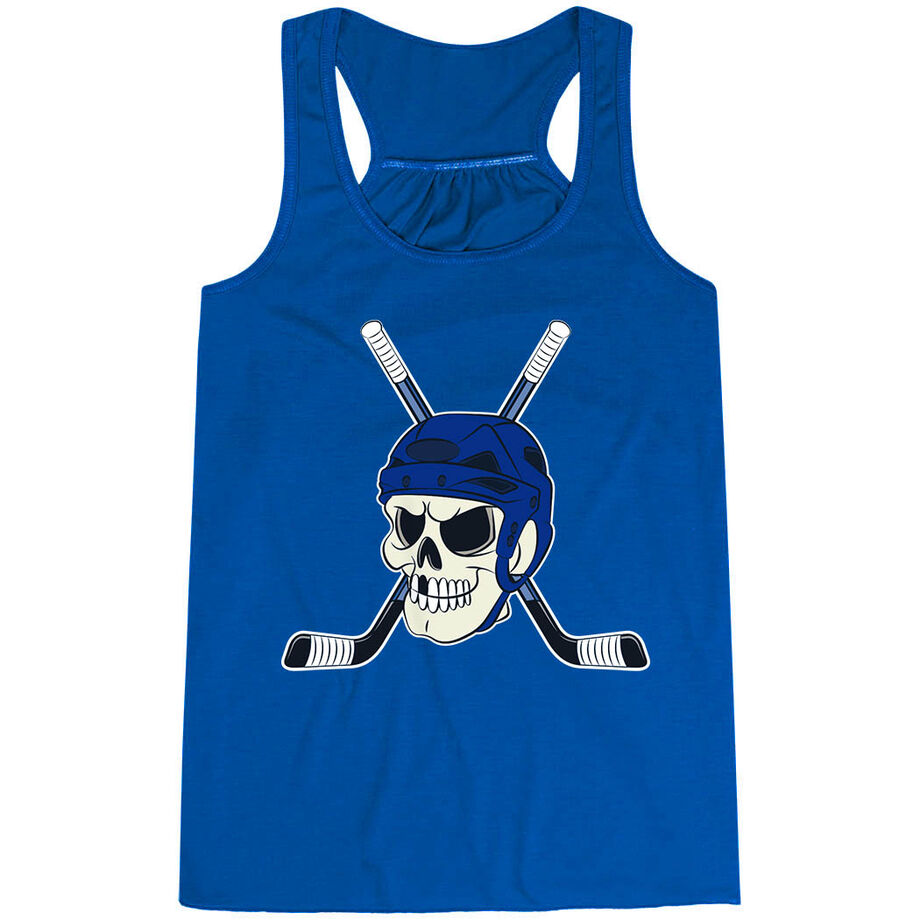  Hockey Flowy Racerback Tank Top - Chill to the Bone