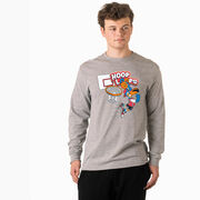 Basketball Tshirt Long Sleeve - Hoop Loops