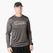 Guys Lacrosse  Long Sleeve Performance Tee - Lacrosse Dad Sticks