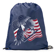 Baseball Drawstring Backpack - Baseball Eagle