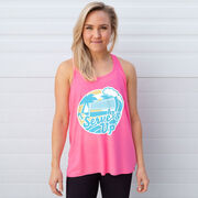 Volleyball Flowy Racerback Tank Top - Serve's Up