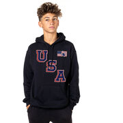 Hockey Hooded Sweatshirt - Hockey USA Gold