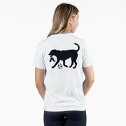 Soccer Short Sleeve T-Shirt - Spot The Soccer Dog (Back Design)