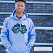 Skiing Hooded Sweatshirt - The Mountains Are Calling