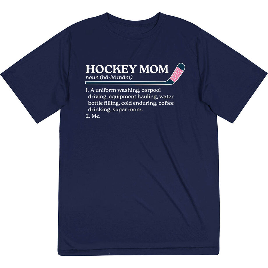 Hockey Short Sleeve Performance Tee - Hockey Mom Definition