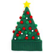 Happy Hatter Christmas Tree Knit Beanie Hat