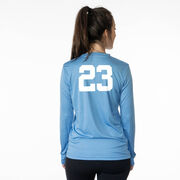 Hockey Long Sleeve Performance Tee - Hockey Mom Sticks