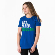 Soccer Women's Everyday Tee - Eat. Sleep. Soccer.