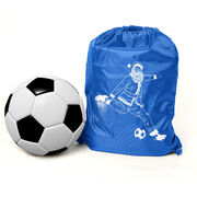 Soccer Sport Pack Cinch Sack - Santa Player