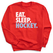 Hockey Crewneck Sweatshirt - Eat Sleep Hockey (Bold)