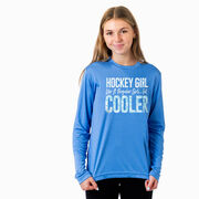 Hockey Long Sleeve Performance Tee - Hockey Girls Are Cooler