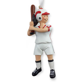CTS - Softball Player Resin Figure Ornament (Brunette)