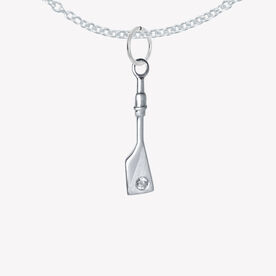 Sterling Silver Single Oar Necklace