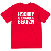 Hockey Short Sleeve Performance Tee - Hockey Is My Favorite Season