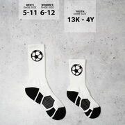 Soccer Woven Mid-Calf Socks - Soccer Ball