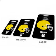 Football Bag/Luggage Tag - Personalized Team Helmet