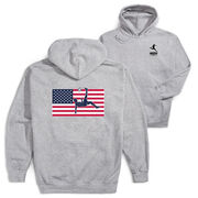 Soccer Hooded Sweatshirt - Patriotic Soccer (Back Design)