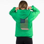 Hockey Hooded Sweatshirt - USA Sticks (Back Design)