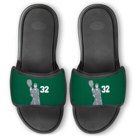 Guys Lacrosse Repwell&reg; Slide Sandals - Goalie With Number