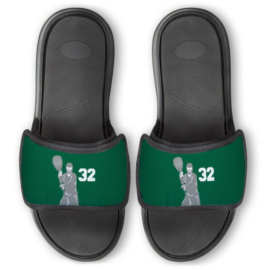 Guys Lacrosse Repwell&reg; Slide Sandals - Goalie With Number