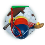 Softball Ornament - Softball Snowman