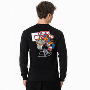 Basketball Tshirt Long Sleeve - Hoop Loops (Back Design)