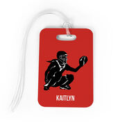 Softball Bag/Luggage Tag - Personalized Softball Catcher