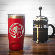 Volleyball 20 oz. Double Insulated Tumbler - Monogram Ball