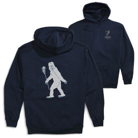 Guys Lacrosse Hooded Sweatshirt - Yeti (Back Design)