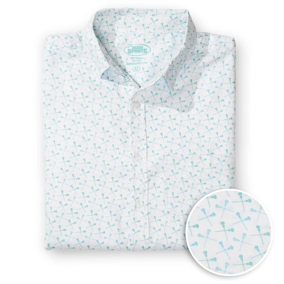 Lacrosse Performance Short Sleeve Button Down Shirt - All Day Lacrosse