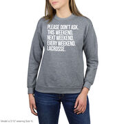 Lacrosse Crewneck Sweatshirt - All Weekend Lacrosse