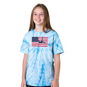 Soccer Short Sleeve T-Shirt - Patriotic Soccer Tie Dye