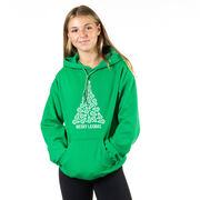 Lacrosse Hooded Sweatshirt - Merry Laxmas Tree