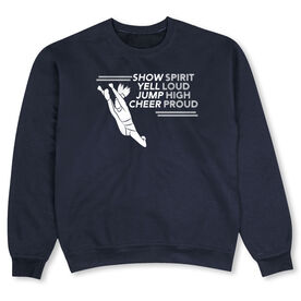Cheerleading Crew Neck Sweatshirt - Cheer Proud