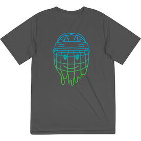 Hockey Short Sleeve Performance Tee - Have An Ice Day Smiley