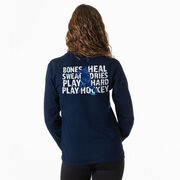 Hockey Tshirt Long Sleeve - Bones Heal Hockey (Back Design) 